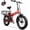EK4-basket-red, variant on Cbvelo 1000W Folding Electric Bike for Adults, 48V 20.8AH Large Removable Battery E-Bike, 30+MPH, 80 Miles Max Range, 20" Fat Tire Electric Bike for Adults, Adult Electric Bicycles for Commute