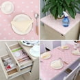 thumbnail image 2 of Dot Pattern Cabinet Table Mat Drawer Liner Wardrobe Shelf Pad 30 x 300cm Pink, 2 of 7