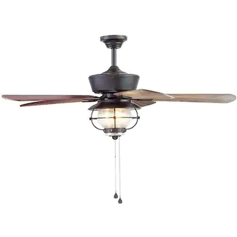 Harbor Breeze Merrimack II 52-in Matte Bronze LED Indoor/Outdoor Ceiling Fan with Light Kit (5-Blade) Harbor Breeze Merrimack II 52-in Matte Bronze LED Indoor/Outdoor Ceiling Fan with Light Kit (5-Blade)