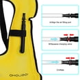 thumbnail image 2 of Chaleco salvavidas de PVC, chaleco de flotabilidad inflable seguro, accesorios para exteriores (amarillo), 2 of 7