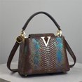 thumbnail image 2 of Fashion Women' Luxury Bag Brand Design Colorful Snake Pattern Creative High-grade Genuine Leather Shoulder Handbag Crossbody Bag, 2 of 5