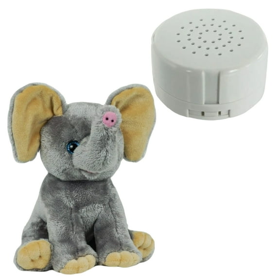 8 Inch Ellie the elephant Record Your Own Soft Plush Toy - Ideal Playful Gift for Kids