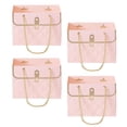 thumbnail image 1 of Caja de embalaje de ramo de papel de 4 piezas, caja de almacenamiento de flores para regalo, bolsa de flores portátil para Rosa, 1 of 9