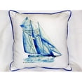 thumbnail image 4 of Betsy Drake ZP260 Blue Sailboat Indoor & Outdoor Throw Pillow- 20 x 24 in., 4 of 4