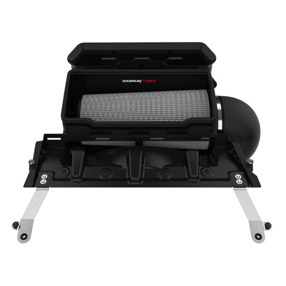 Advanced FLOW Engineering Cold Air Intake 54-13072D Magnum FORCE PRO DRY S Stage 2; Black Plastic Tube; White Pro Dry S Filter; With Heat Shield
