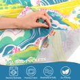 thumbnail image 3 of Yayeee Kitchen Curtains Tier Pair Light Filtering 27"x36" Rod Pocket Short Cafe Window Panel, Yellow Mountains, 3 of 7