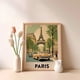 thumbnail image 5 of Póster de paisaje de viaje de vacaciones en autobús urbano retro de mediados de siglo, pintura en lienzo de Londres, París, Tokio, Chicago, arte de pared, decoración del hogar de la habitación, 5 of 5