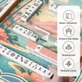 thumbnail image 5 of Mahjong Mat 31.5" x 31.5" Tropical Seaside Landscape Sailboat Palms Non-Slip Noise Reduction Mahjong Tiles Table Cover for Dominoes Poker Card Board and Tile Games, 5 of 6