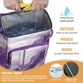 thumbnail image 2 of Travel Cooler Bag - Purple and Gold Marble Texture Camping Beer Cooler Backpack with Bottle Opener- Waterproof Insulated Picnic Backpacks - Cooler Bag for Beach, 2 of 6