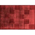 thumbnail image 1 of Ahgly Company Machine Washable Indoor Rectangle Abstract Red Modern Area Rugs, 4' x 6', 1 of 4