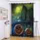 thumbnail image 2 of Decoración De Cortina Opaca De Panel De Puerta De Ventana De Calabaza De Fantasma De Halloween 2 200x200cm Soledad Cortina de la cortina, 2 of 6