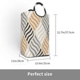 thumbnail image 3 of Kll Geometric Laundry Hamper,Large Canvas Fabric Lightweight Storage Basket Toy Organizer Dirty Clothes Collapsible Waterproof For College Dorms,Children Bedroom,Bathroom, 3 of 6