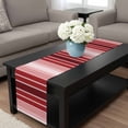 thumbnail image 4 of Red Vertical Striped Table Runner 70 Inches Long, Farmhouse Minimalist Abstract Lines Kitchen Coffee Dining Table Decoration for Home Party Birthday Wedding Home Decor 13x70 Inches, 4 of 8