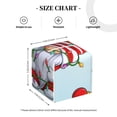 thumbnail image 4 of Gukieu Funny Christmas Gnome Print Leather Tissue Box, PVC Waterproof Velcro Opening and Closing Square Tissue Box Holder, Suitable for Home and Office Decoration, 4 of 7
