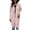 Pink, variant on Fall Winter Long Hooded Knit Cardigan Wrap Open Front Sweater Coat for Women Fall Winter Casual Outwear Yellow S
