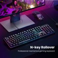 thumbnail image 3 of Mechanical Gaming Keyboard, Wired Keyboard with 20 True RGB Backlit Modes,100% Anti-ghosting Computer Keyboard with Blue Switches for Windows PC/MAC Games, 3 of 7