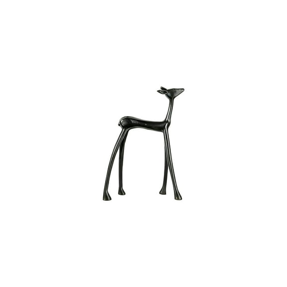 RICHMJ Plastic Reindeer Christmas Decor, 2025 Black Reindeer Christmas Decor, Elegant Indoor Holiday Decor, Vintage Standing Deer for Coffee Table Office Indoor (C)
