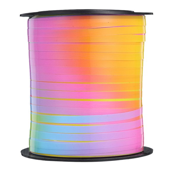 HEATSHAKING Thin Plastic Balloon Ribbon Roll for Wedding and Birthday Party Decoration Projects