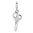 thumbnail image 1 of 925 Sterling Silver Scissors Necklace Pendant Charm Household, 1 of 5