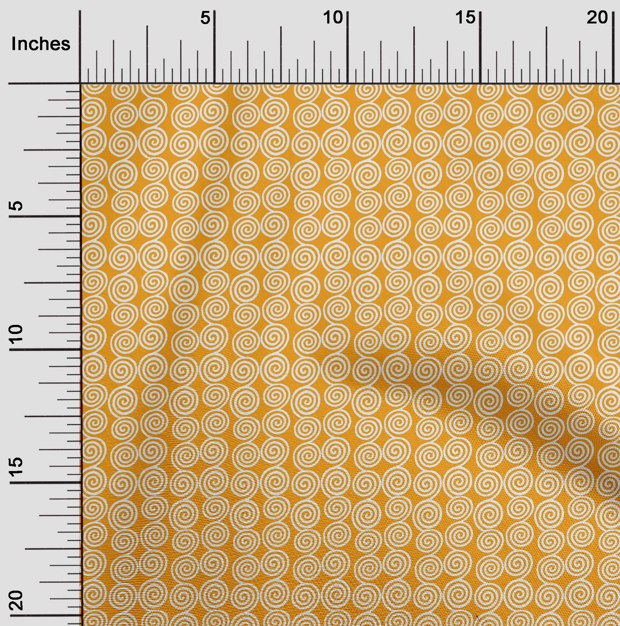 oneOone Cotton Flex Fabric Spiral Block Print Fabric By Yard 40 Inch ...