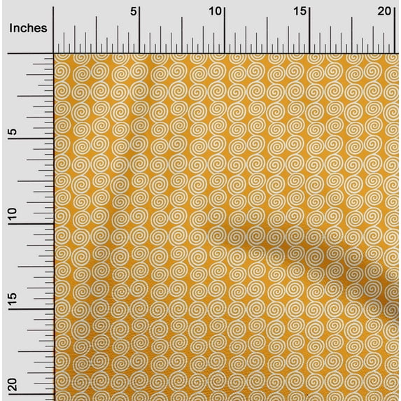oneOone Silk Tabby Fabric Spiral Block Fabric Prints By Yard 42 Inch Wide