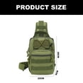 thumbnail image 2 of Tactical shoulder bag, suitable for travel, hiking, camping, and small outdoor backpacks-Military Green, 2 of 5