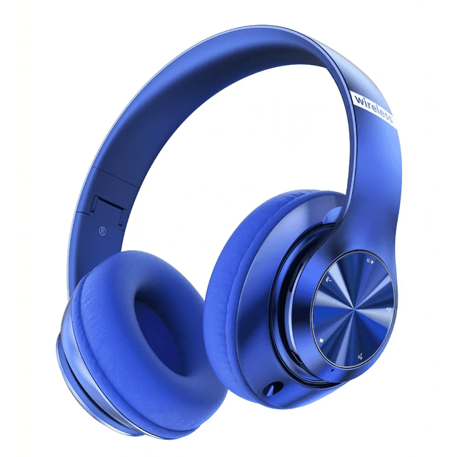 Audífonos De Diadema Inalámbricos Bluetooth Azul