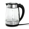thumbnail image 5 of MegaChef 1.7 Liter Glass and Stainless Steel Electric Tea Kettle in Silver, 5 of 6