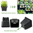 thumbnail image 5 of Innens 10Pcs Plastic Plant Flower Pot Garden Nursery Seedlings Pot Container, Black, 5 of 14