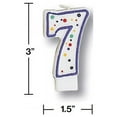 thumbnail image 2 of Creative Converting Polka Dot Number 7 Candle (104566), 2 of 2