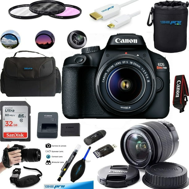 Canon EOS Rebel T100 Digital SLR Camera with 1855mm Lens Kit +Deal