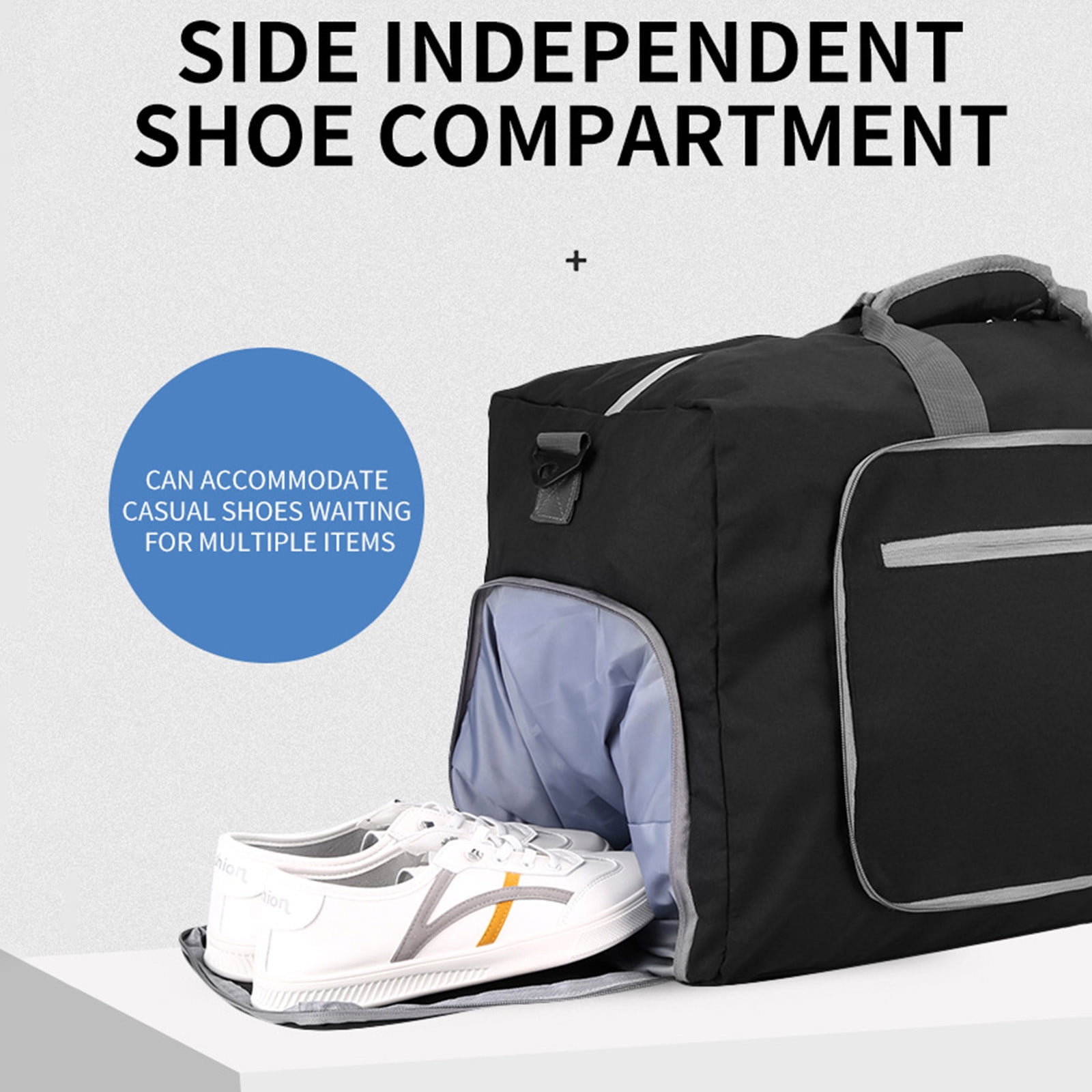 Storage Travel Luggage Bag For Men Foldable Travel Luggage Bag With Shoe Compartment Travel Bag For Men And Women