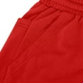 thumbnail image 6 of Comfy Sweatpants for Women Casual Fall Fleece Lined Cotton Wide Leg Cinched Bottom Joggers Pants with Pockets (XL, Red), 6 of 6