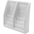 thumbnail image 2 of deflecto Multi-Tiered Desktop/Wall-Mount Literature Holders, 20 1/4w x 5d x 19 7/8h, Gray, 2 of 8