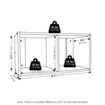 thumbnail image 3 of Furinno FANO 2-Cube Floating Shelves Standing Bookshelf for Living Room White, 3 of 4