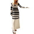 thumbnail image 5 of Seyurigaoka Women's Knitted Mini Dress Sexy Halter Neck Bodycon Dress V Neck Backless Short Dress Hollow out Streetwear, 5 of 9