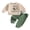 Green, variant on RUINIXCW Baby Boy Fall Outfits Long Sleeve Goose Print Sweatshirt Pants Set Toddler Clothes