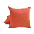 thumbnail image 5 of The HomeCentric Decorative Throw Pillow covers Pink & Yellow Pack of 2, 22"x22" (55x55 cm) Silk Solid Pillowcase For Sofa Chouch, Hotels, living, Bed Room, Solid Modern Style - Pink Yellow Luxury, 5 of 9
