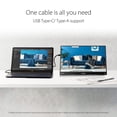thumbnail image 4 of ASUS ZenScreen Monitor USB Tipo C Portátil de 15,6" MB16ACV - FHD, Panel IPS, Compatible con USB Tipo C y Fuentes Tipo A, sin Parpadeos, Diseño de Soporte, 4 of 5