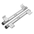 thumbnail image 2 of Bunblic Clavier Coulissant sous Bureau en Acier Robuste Matériel de Meuble avec Support Réglable en Hauteur Rails de 14 Pouces Ensemble 35mm Argent 4 Hauteurs, 2 of 8