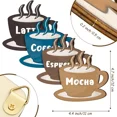 thumbnail image 3 of Vintage Coffee Wall Art Set Of 4 Wood Signs Latte Mocha Espresso Decor, 3 of 6