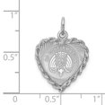 thumbnail image 2 of Sterling Silver Rhodium-plated My Confirmation Disc Charm QC2390 (19mm x 16mm), 2 of 2