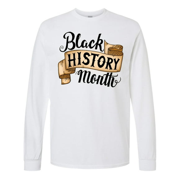 Inktastic Black History Month with Vintage Banner Long Sleeve T-Shirt