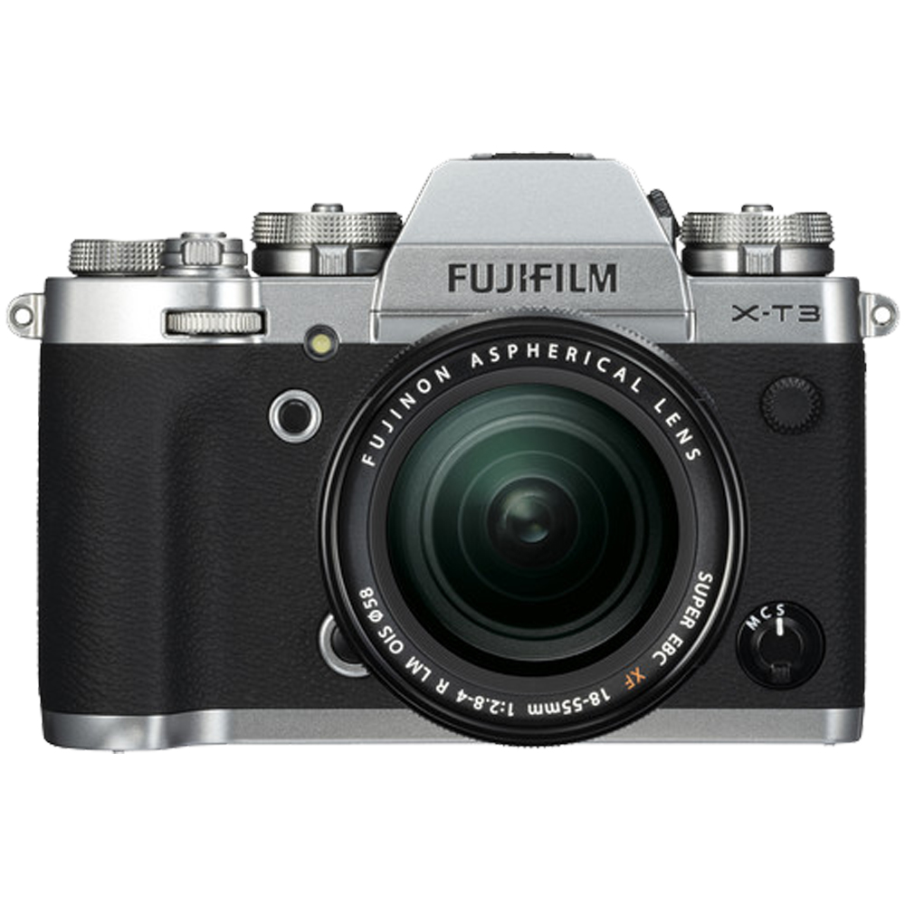 Fujifilm X-T3 26.1MP Mirrorless Digital Camera with XF 18-55mm Lens Kit (Silver) - image 1 of 9
