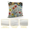 thumbnail image 4 of Chilfamy Spring Summer Pillow Covers Flower Outdoor Farmhouse Lumbar Pillow Covers Decorations for Sofa Home Decor 12x12in, 4 of 5