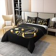 thumbnail image 3 of Erosebridal Ball Gamer 100% Cotton Comforter Cover King,Sport Theme Bedding Sets King Size,Gaming Room Decor,Reversible,3 Pieces(No Comforter), 3 of 6