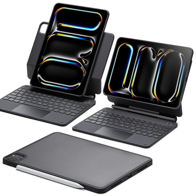 Funda con teclado ESR para iPad Pro de 11 pulgadas con soporte de 5.ª generación, color negro