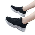 thumbnail image 3 of Sopiago Walking Sneakers for Women Walking Shoes Sneakers for Women Running Tennis Gym Workout Slip On Lightweight Comfort Breathable Work Shoes Black,38, 3 of 6