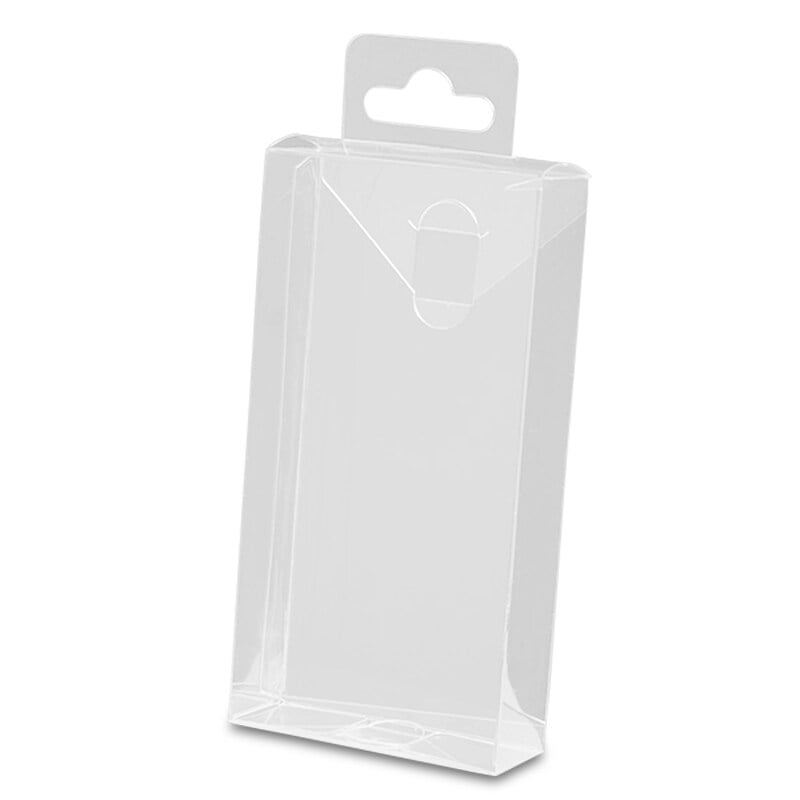 Top Tab Lock PVC Box with Hanger 3" X 1" X 6" Quantity 50 by Paper