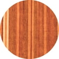 thumbnail image 1 of Ahgly Company Indoor Round Abstract Orange Modern Area Rugs, 3' Round, 1 of 4